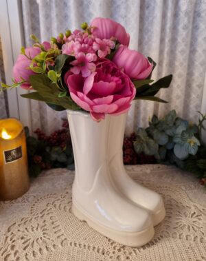 Vas Gummistövlar Vit keramik L