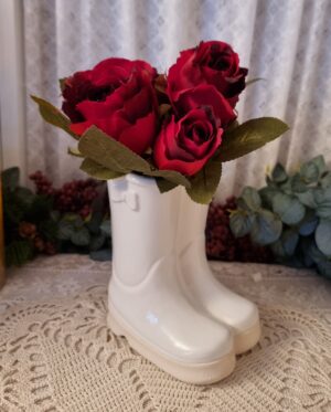Vas Gummistövlar Vit keramik S