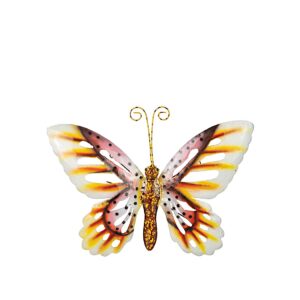 Fjäril vägg Vit/Gul/Rosa/mix L